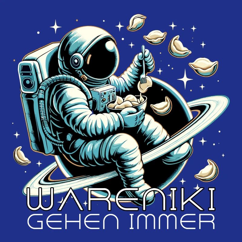 Wareniki Astronaut lecker Geschenk