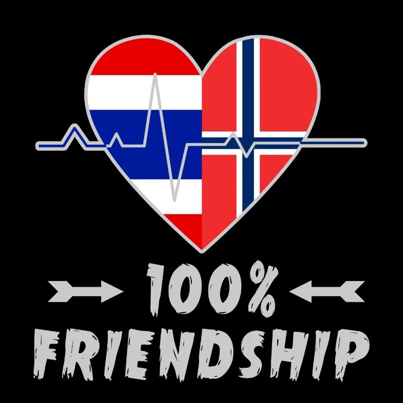 Thailand and Norway 100% friendship