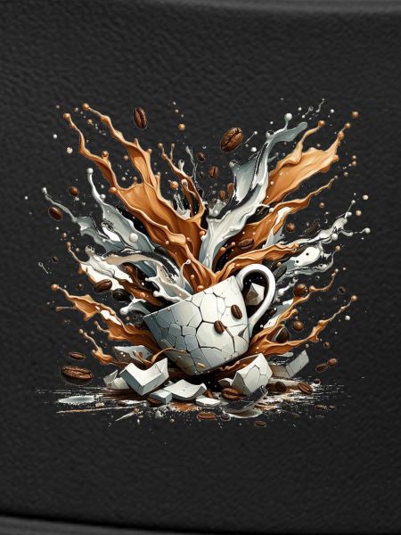 Explodierter Kaffee - 100 % Koffein