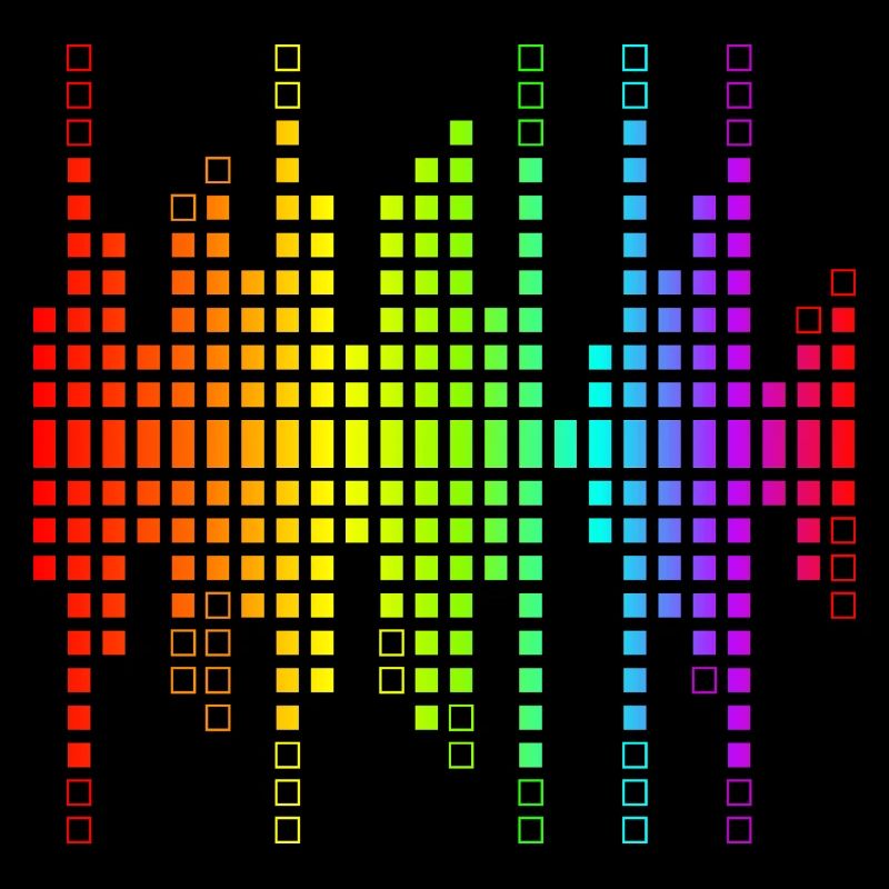 Vibrantes Equalizer Sound Wellenmuster