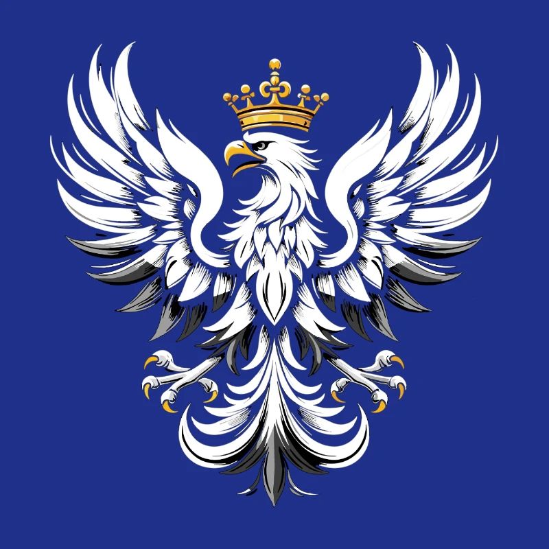 Polska Eagle Pole Polish Eagle White Gift
