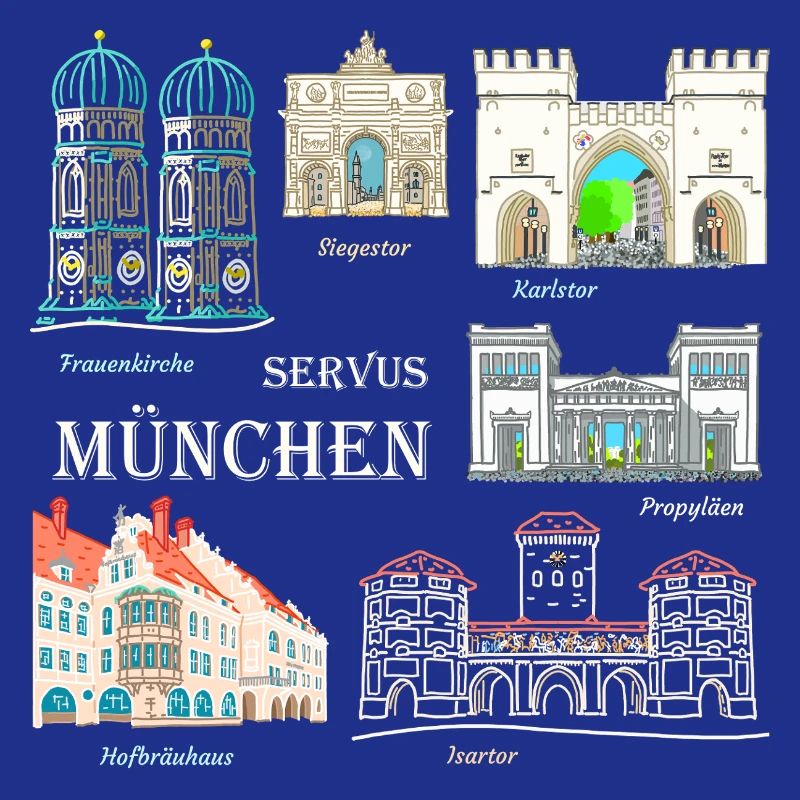 Munich, Dessin à la main, Bavière
