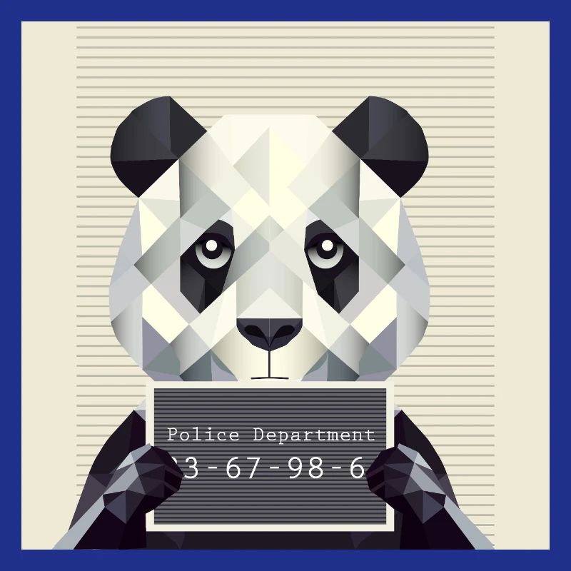 Panda Mugshot – Caught with animals!
