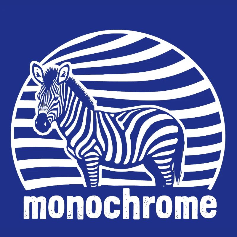 Zebra weiß monochrome einfarbig gestreiftes Pferd