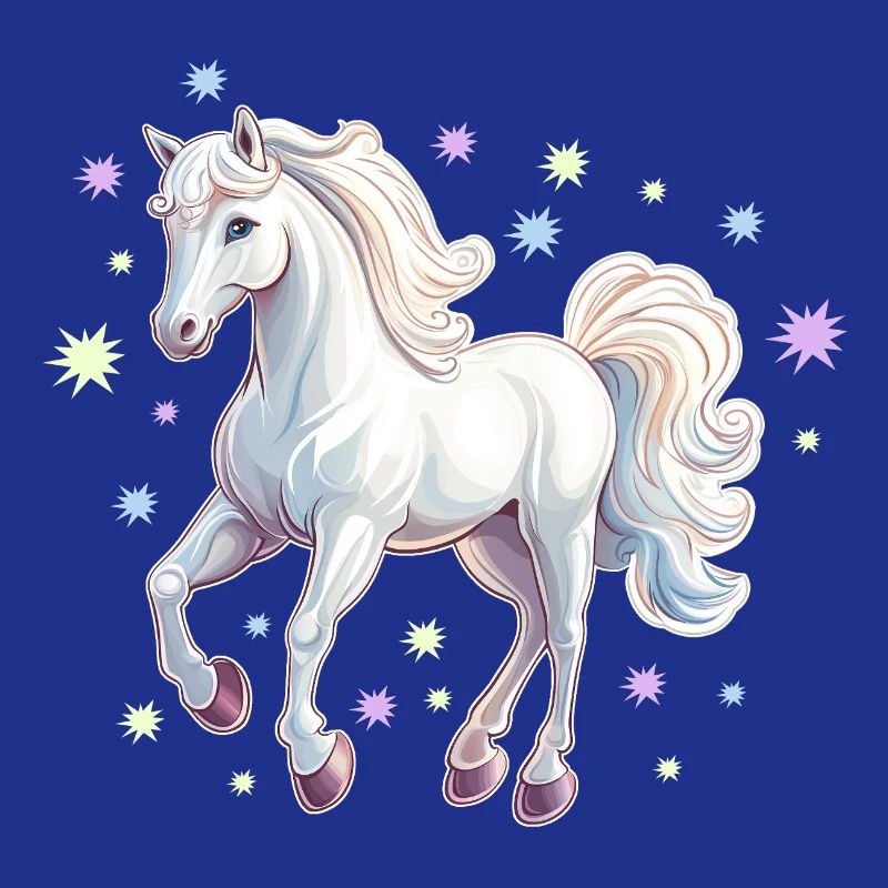 Pferd mit Sternen