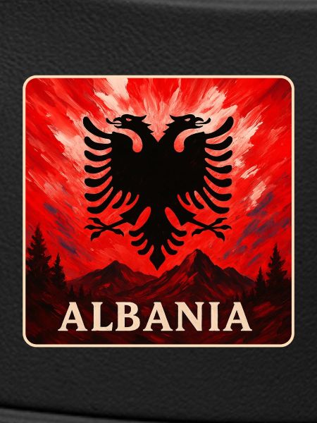 Albanien Doppeladler Design