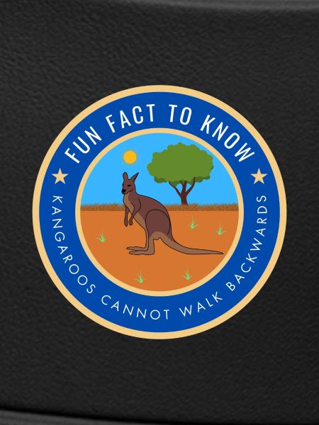 Kangaroos cannot walk backwards
