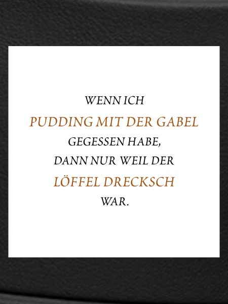 Pudding mit der Gabel