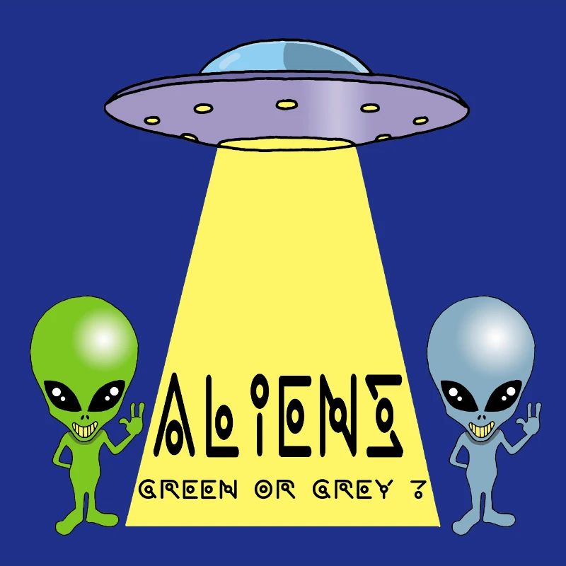 Green or grey alien?