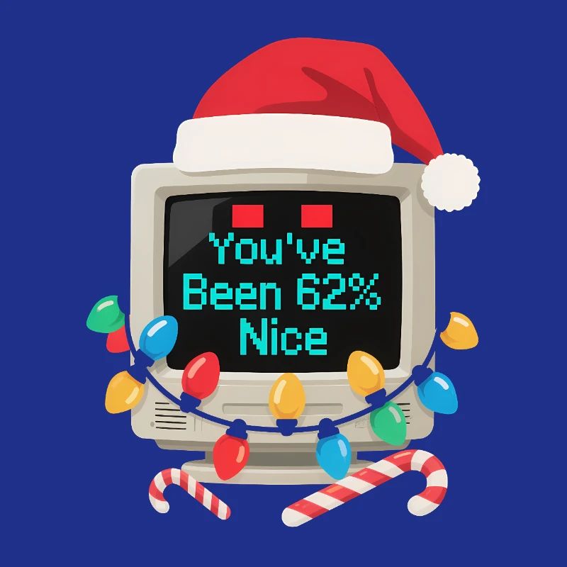 Ordinateur Noël AI Sarcastic Tech Gift