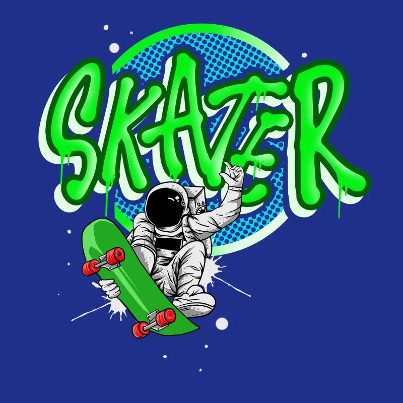 Skateboard Astronaut