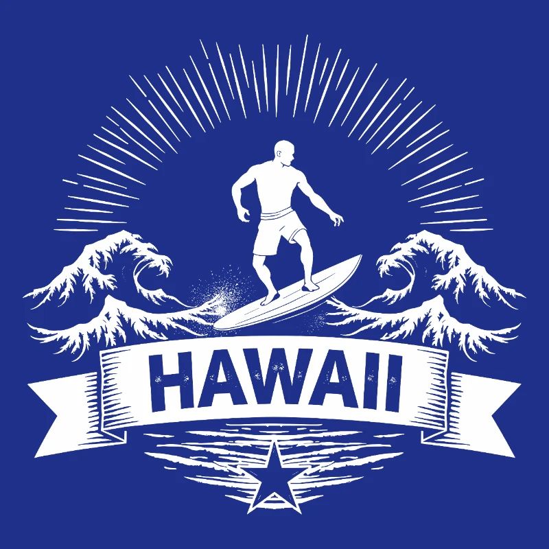 Hawaii Surfer Surfer sur Pacific Wave