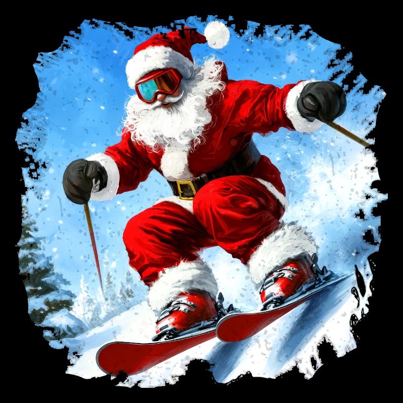 Christmas Skiers