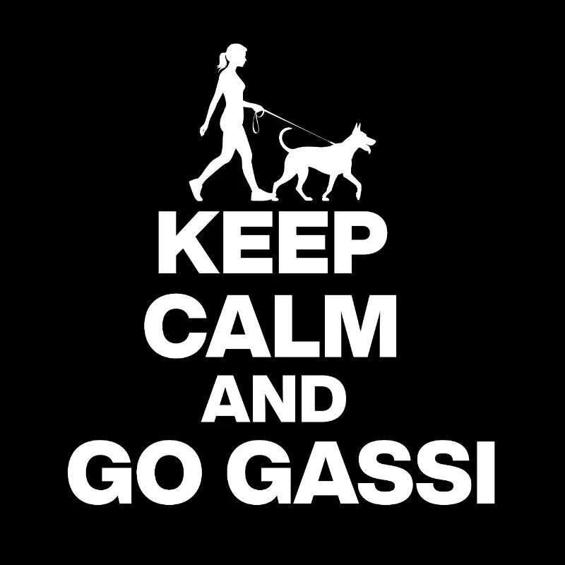 KEEP CALM AND GO FOR DOG FANS IN white