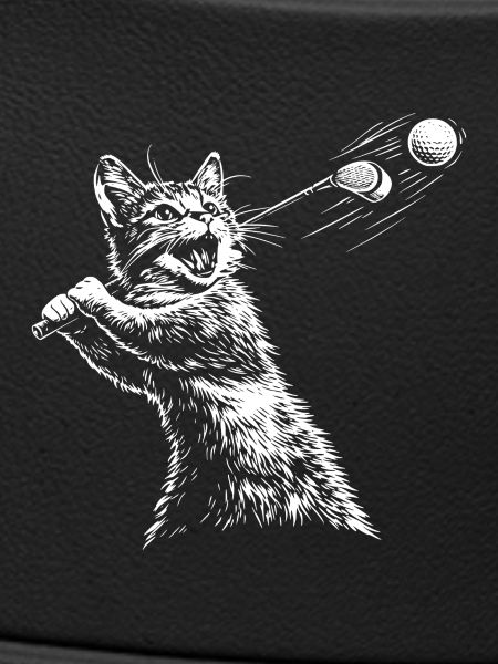 Katze Golfer Golfen