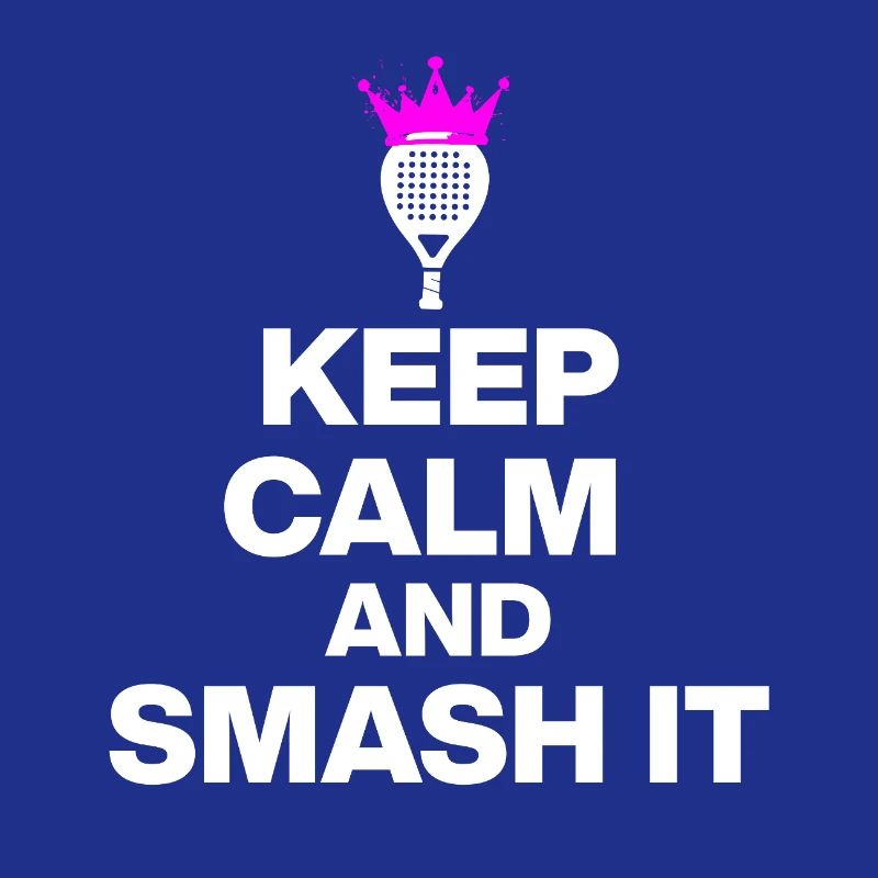 KEEP CALM AND SMASH IT, PADEL POWER, GESCHENK PINK