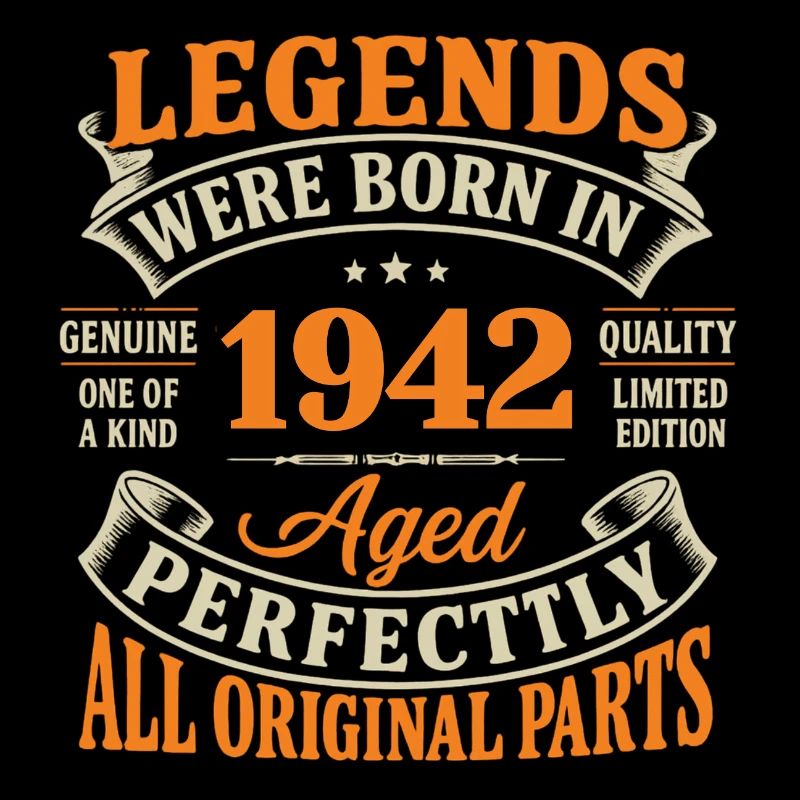 Légendes Nées 1942 Âgé Parfait