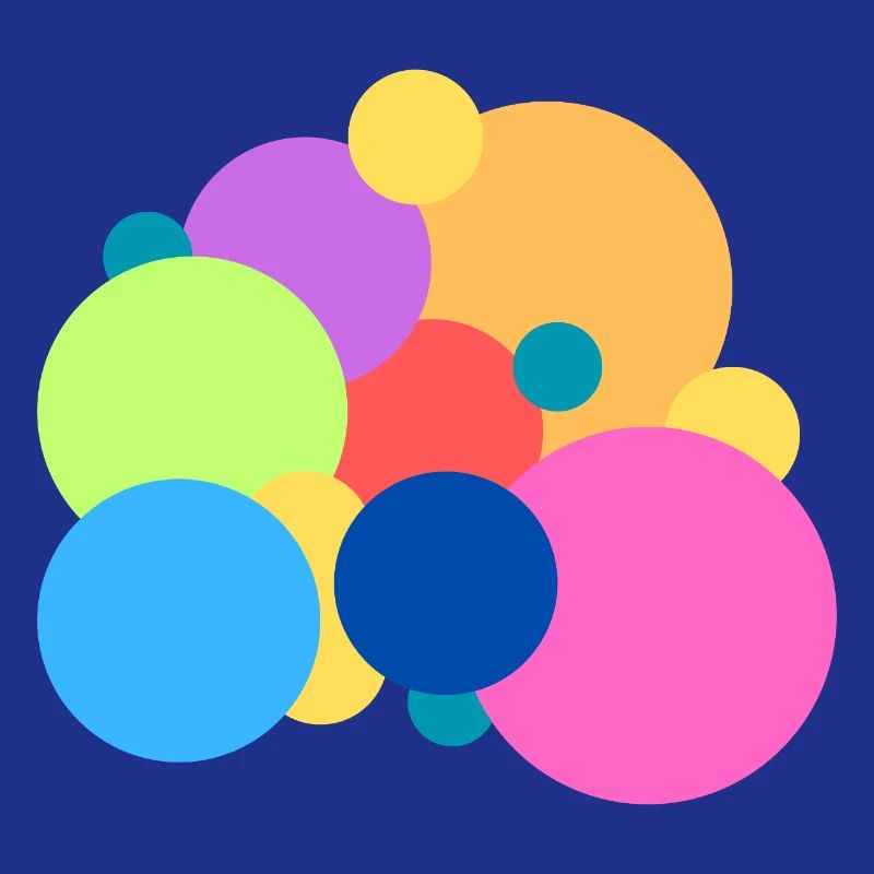 Points de couleur ludiques
