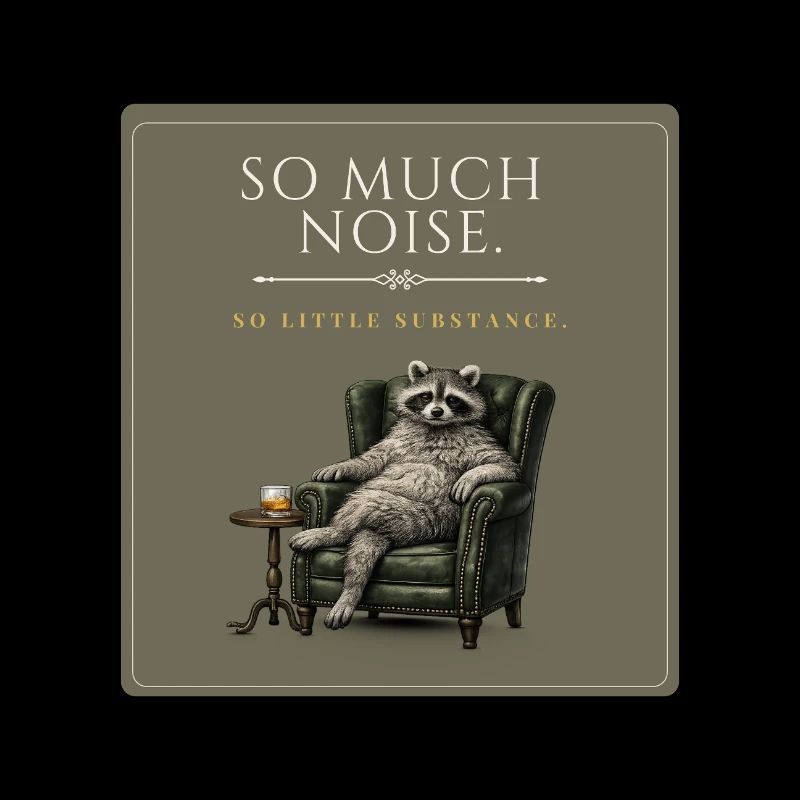 So Much Noise Raccoon Meme