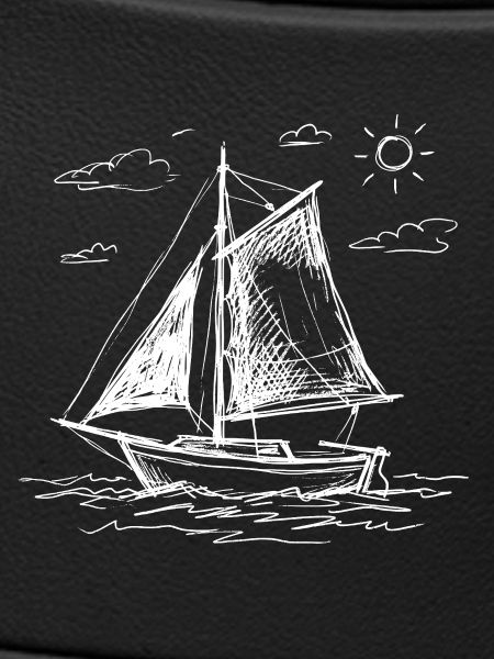 Sailboat hand drawn