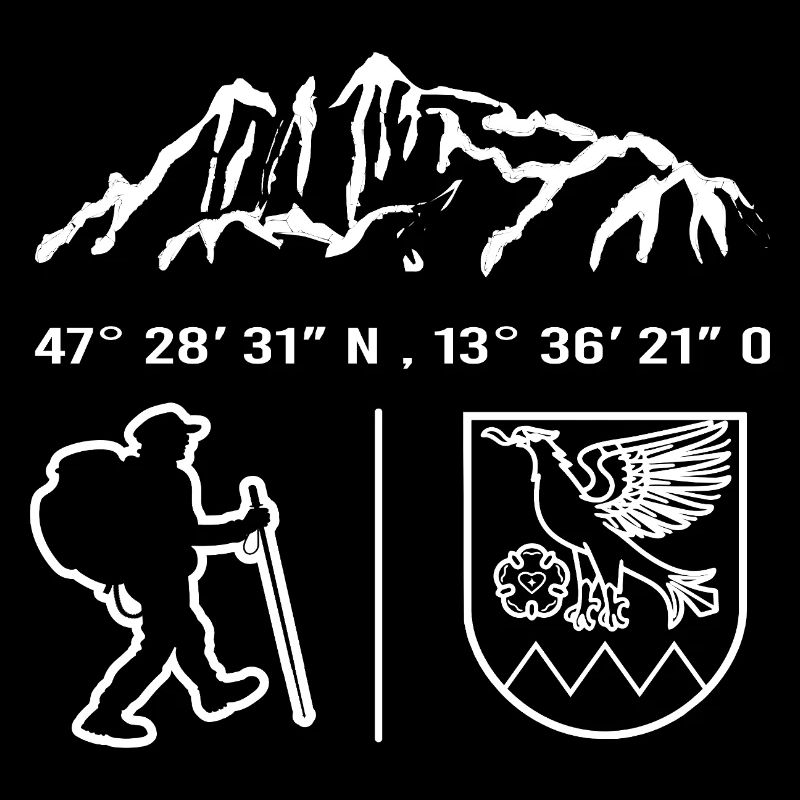 Ramsau Dachstein Wanderer Wappen