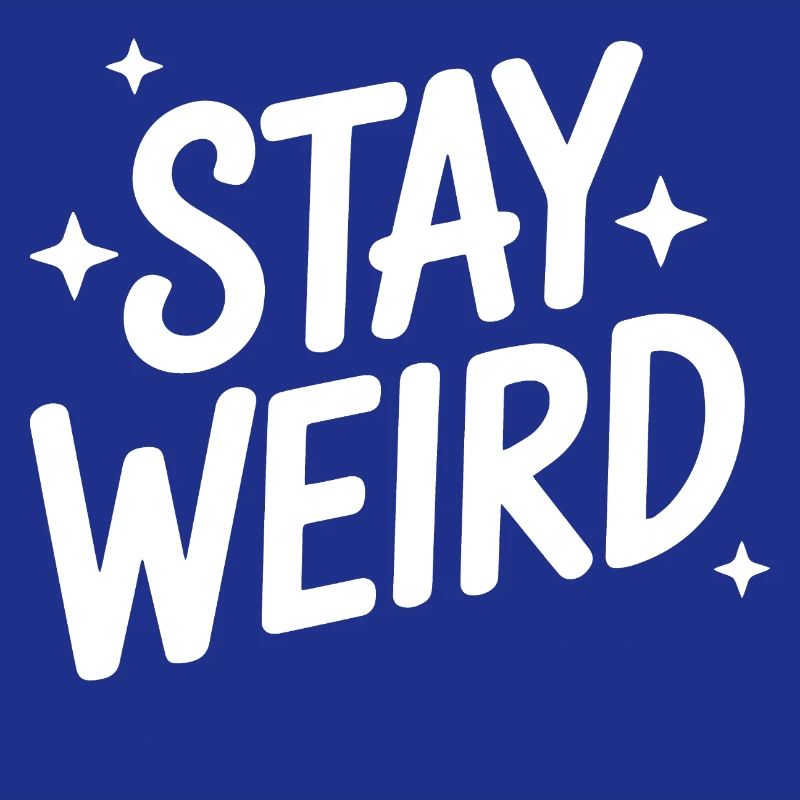 Reste bizarre et drôle à dire introverti