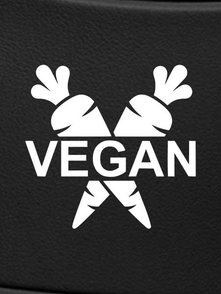 Vegan Emblem mit Karotten 