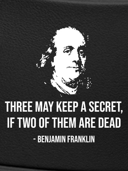 Citation secrète de Benjamin Franklin