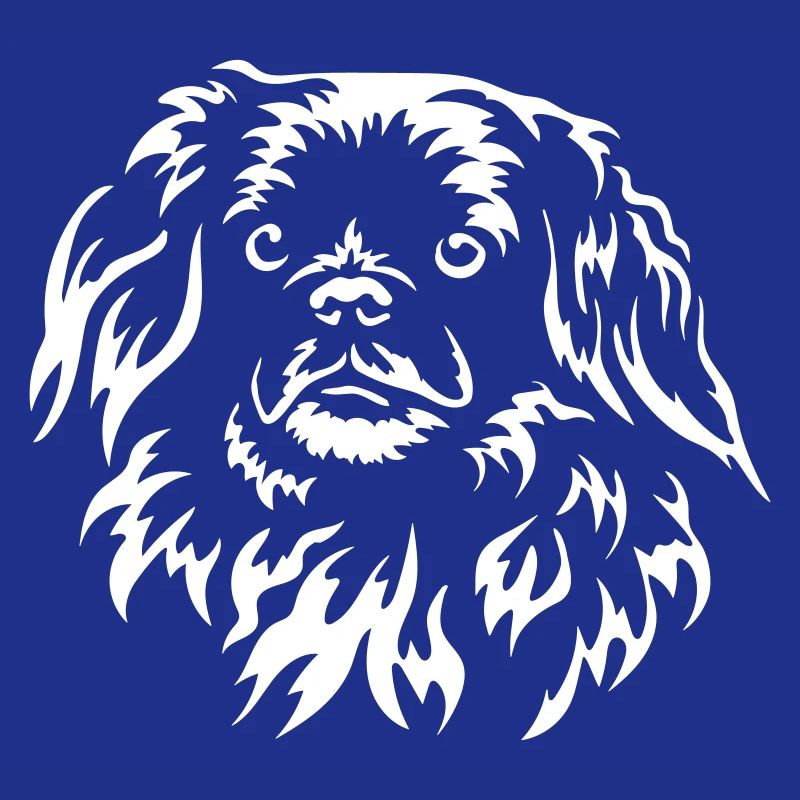 Tibetan Spaniel Head "BlackEdition"