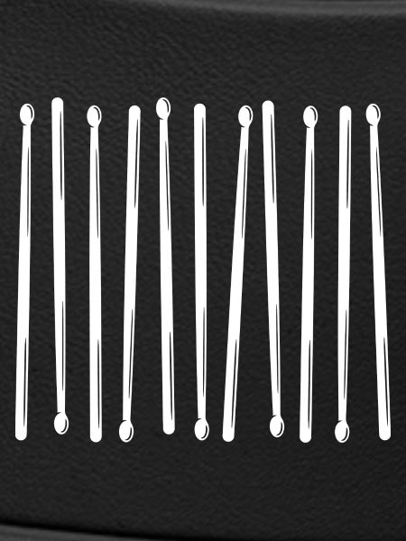 Drumsticks Vertical Pattern