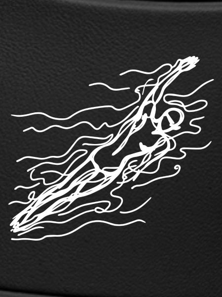 Competitive swimmer sketch
