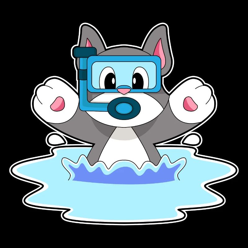 Cat Diver Snorkel Plongée