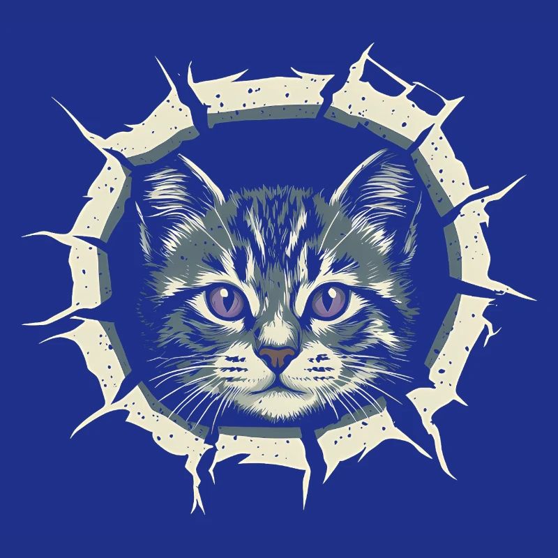 Cat Torn Cloth - Cute Gothic Gift