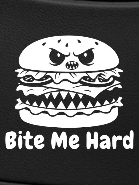 Wütender Hamburger Bite Design