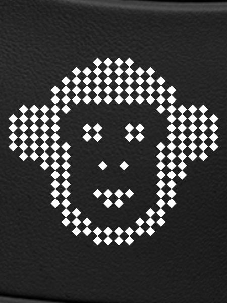 Pixel Monkey Diamant-Emblem