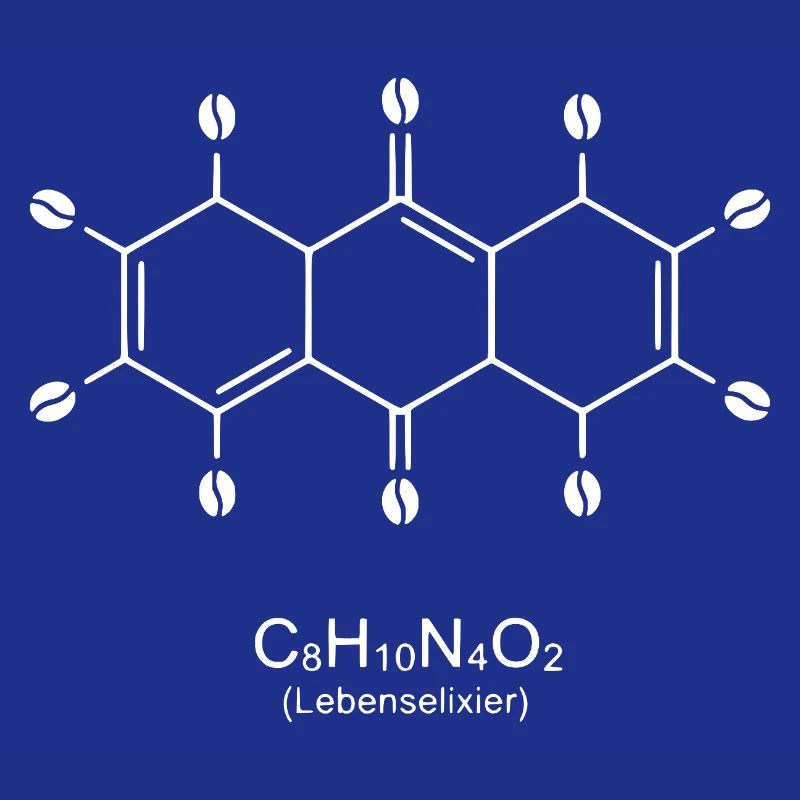 Caffeine Molecule Art Print