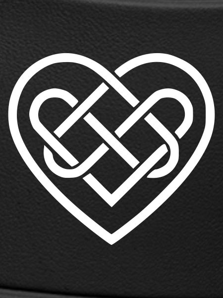 White Celtic Heart