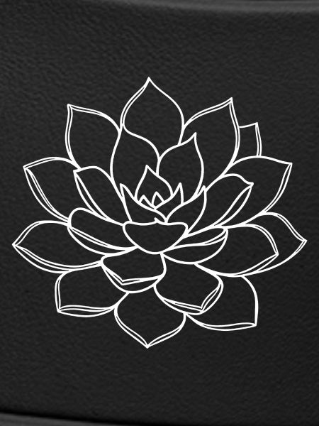 Minimal Line Lotus Bloom