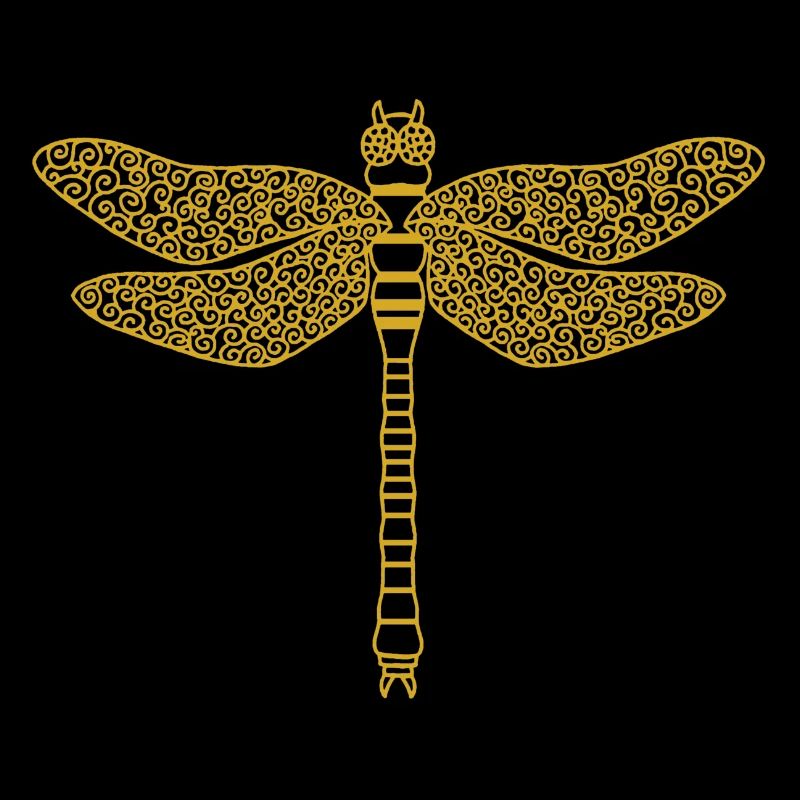 Gold dragonfly