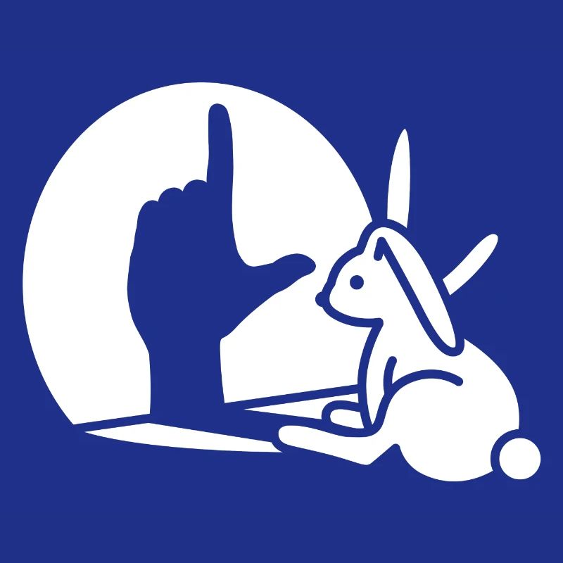 Rabbit shadow hand Loser Misfit hand sign language