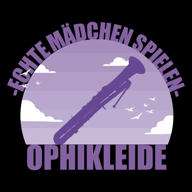 Ophikleide Musikerin Instrument Mädchen Geschenk