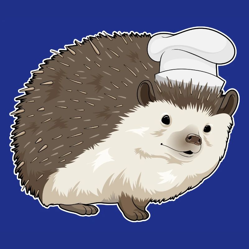 Hérisson Chef Chef Cuisson Chapeau