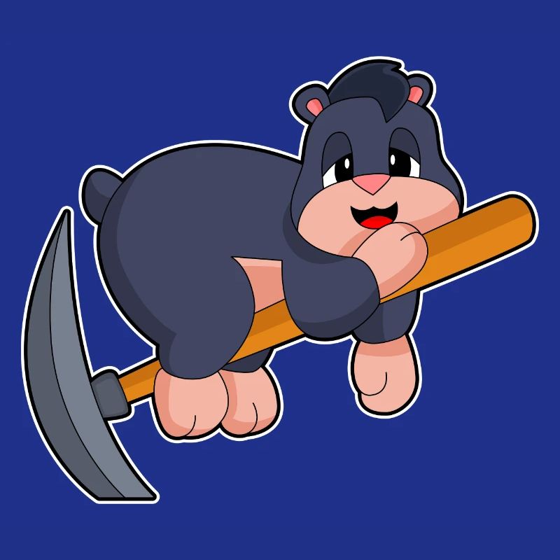 Mole Miner Pickaxe Mining