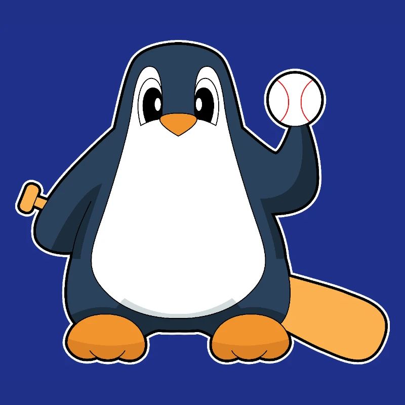Penguin Baseball Baseball Bat