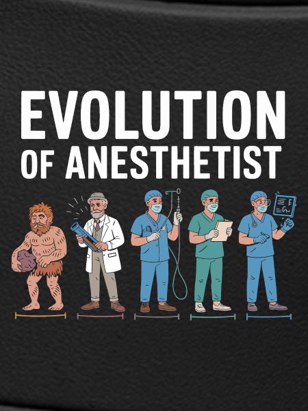 Illustration de l'évolution des anesthésistes