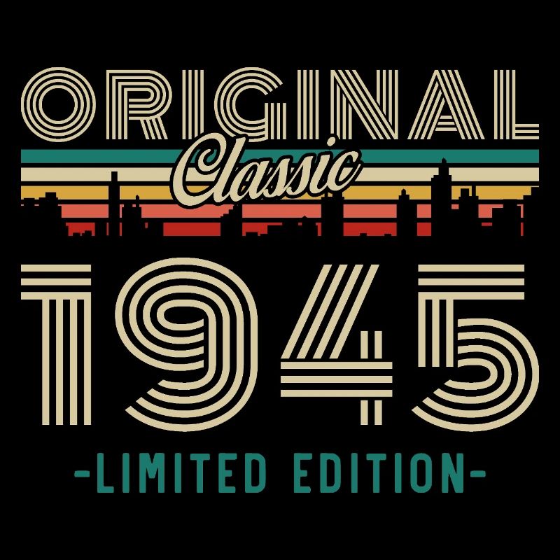 Original 1945 Vintage Retro Birthday Gift