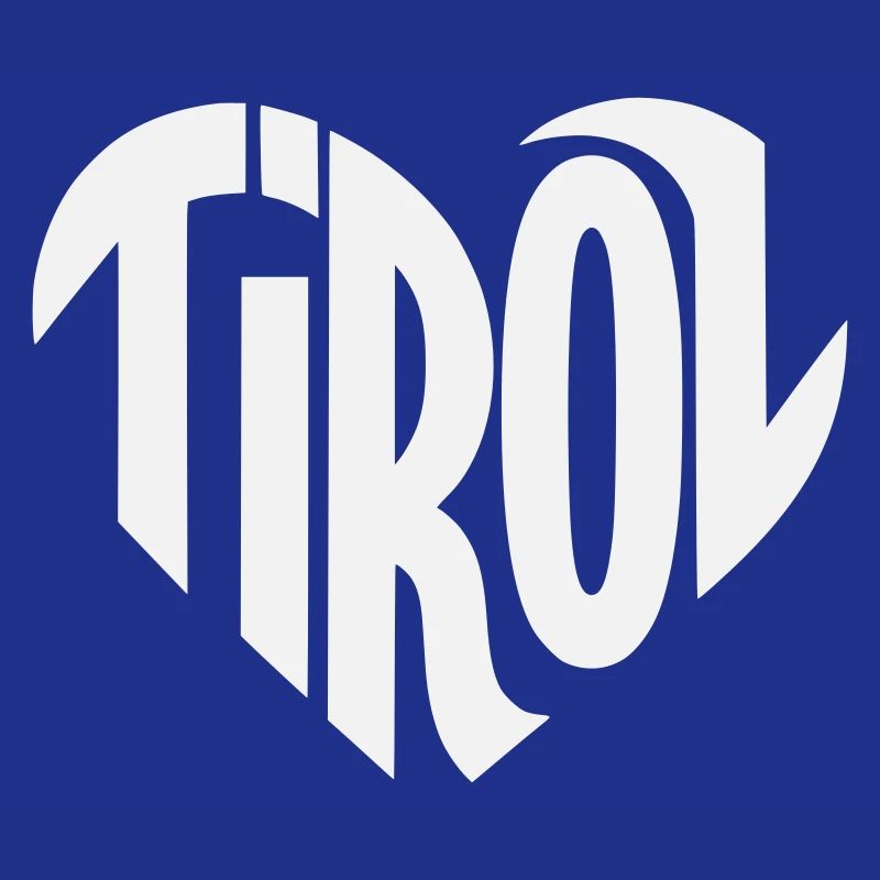 Tirol Herz Typografie