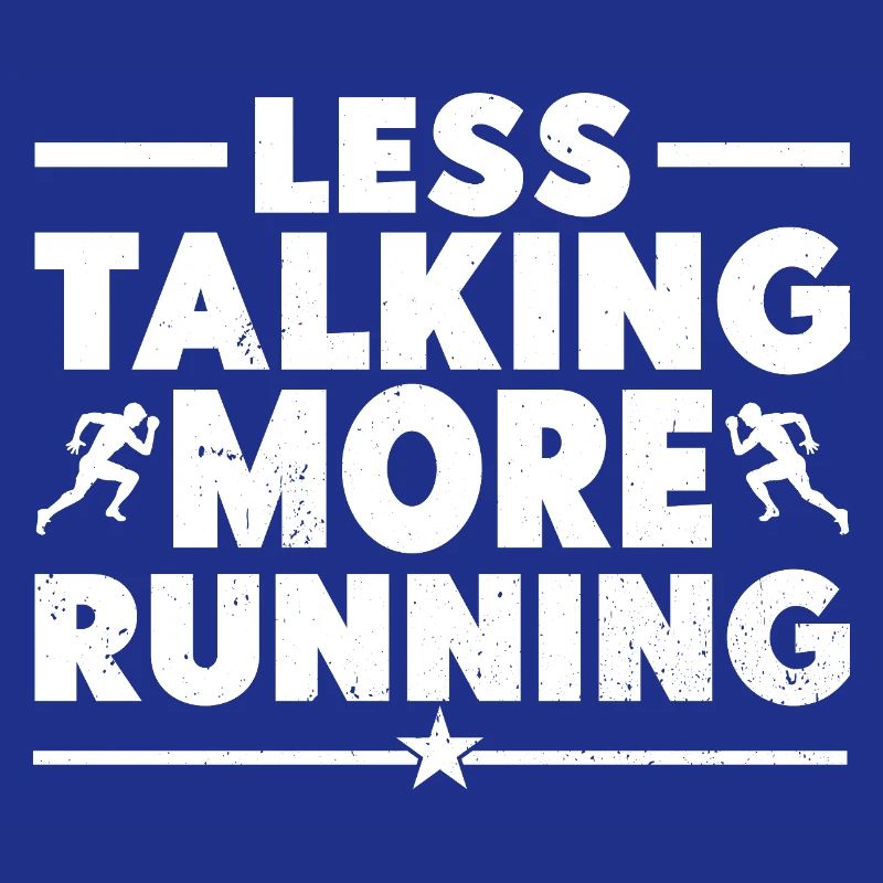 Marathon Runner Less Talking More Running Gift