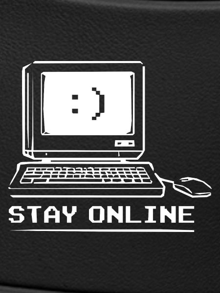 Stay Online Retro Computer