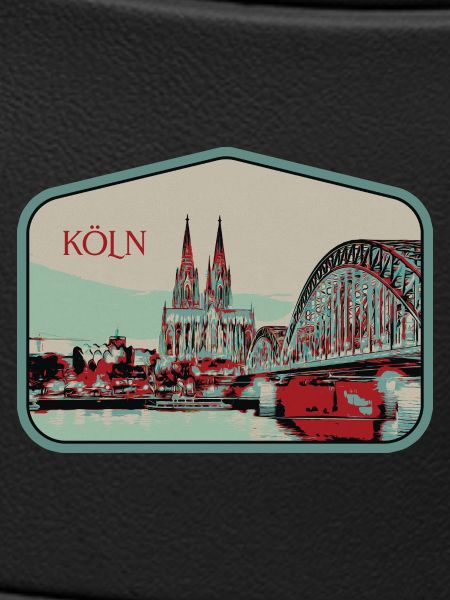 Panoramablick Köln Illustration